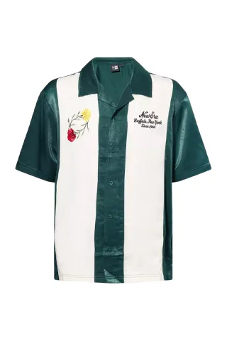 HERREN SHIRT NE STRIPE REVERE SHRT NEWERA  DKG (60596602)
