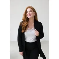 Base Level Curvy Strickjacke offen, ohne Verschluss