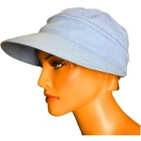 Taschen4life Sonnenhut Visor Cap 2in1 Sonnencap Basecap & Sonnenschutz in Einem, unisex, aus Leinen