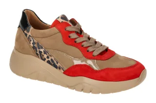 Gabor 73.451.13 Damen Sneaker - Braun Fire/Nut Kombi - Bequemes Fu?bett & Vel...