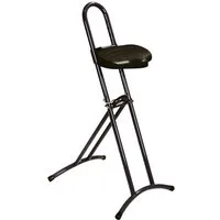 PROREGAL® Stehhilfe Klappbare Stehhilfe, Sitzhöhe 61-86cm, Schwarz