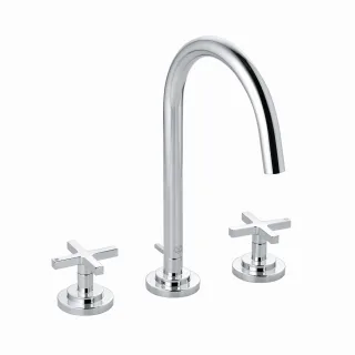 Kludi NOVA FONTE Waschtischarmatur CLASSIC Dreilochmontage chrom, 201430520 201430520