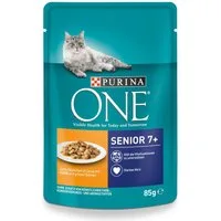 Purina ONE Senior7 mit Huhn und grünen Bohnen 85 g, Nahrungsergänzungsmittel für: Katze