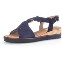 Gabor GENUA Sandalette, Sommerschuh, Sandale, Keilabsatz, mit verstellbarem Fersenriemchen