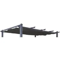 Jet-Line Pavillon-Ersatzdach Ersatzdach für Pavillon Luxor 4 x 3 m in anthrazit