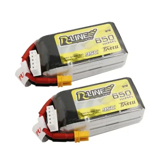 Tattu R-Line 4S 14.8V 650mAh 95C 4S1P Lipo Battery XT30 Plug for GEPRC Tern LR40 FPV Racing Drone