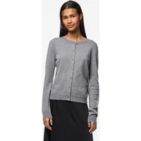 pieces Strickjacke PCNORA LS O-NECK KNIT CARDIGAN NOOS BC Viskosemischung, slim fit