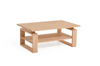 Couchtisch Tisch ANIBAL Wildeiche Massivholz 110x70 cm