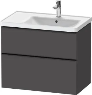 Duravit D-Neo Waschtischunterbau wandhängend Graphit Matt 784x452x625 mm - DE43580BD490000 DE43580BD490000