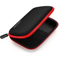 deleyCON Festplattentasche deleyCON Festplattentasche Case für 2,5 Zoll" HDD SSD 2 Fächer
