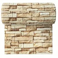 Agger 3D Wandpaneel 3D Wandpaneele Wandverkleidung Selbstklebend Tapeten Steinoptik, (1-tlg) 500*35cm Wasserdicht Wandtapete Küchenrückwand
