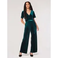 Apricot Jumpsuit Culotte-Overall (2-tlg., mit Bindeband) in Wickeloptik