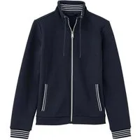 BLUE FLAME Sweatjacke 73033 Damen Freizeitjacke mit Stehkragen mit Kordel und Reißverschluss