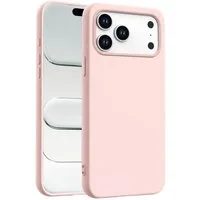 CoolGadget Handyhülle Silikon Case für das iPhone 17 Pro Max Slim TPU Cover, Weiche Schutz Hülle mit Innen Fleece aus Stoff Handy Tasche