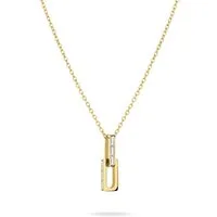 Liebeskind Berlin Kette mit Anhänger Schmuck Edelstahl Halskette The Festive Mini Link Sparkle, mit Zirkonia (synth)