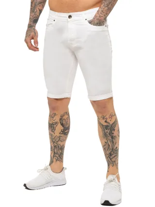 Kruze By Enzo | Herren Skinny Fit Denim Shorts