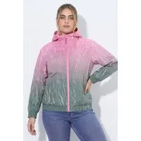 Ulla Popken Funktionsjacke Funktionsjacke Farbverlauf Kapuze wasserabweisend