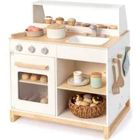 MUSTERKIND® Spielküche Prunus, weiß/natur Holz