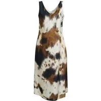 Smith & Soul Midikleid mit Allover-Print, V-Ausschnitt
