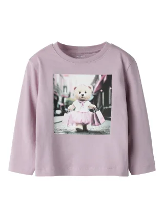 NAME IT - NMFVOTEA LS NREG TOP Dawn Pink - Gr. - 122/128