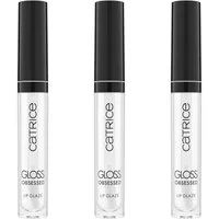 Catrice Lipgloss GLOSS OBSESSED LIP GLAZE, 3-tlg., angereichert mit Macadamia-Samenöl und Vitamin E, pflegt die Lippen