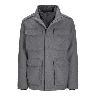 Jack And Jones - "Alex" Feldjacke für Herren, Mehrere Fächer, Regulär (Grau meliert)