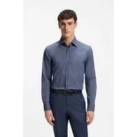 BOSS Businesshemd Hank Kentkragen, Slim-Fit, bügelleichte Qualität