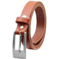COLOGNEBELT Ledergürtel OM14-SL-Cognac MADE IN GERMANY, Cognac Kürzbar, 100 % Echtleder, Unisex