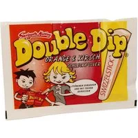 Double Dip Süßigkeit, Double Dip DOK Schleckpulver Orange & Kirsche 24er Pack x18g Packung