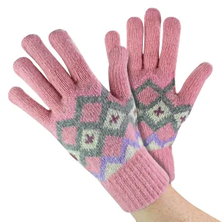 Damen Wollhandschuhe | Süße Fairisle-Handschuhe für kaltes Wetter