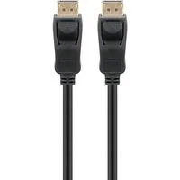 Essential Kabel DisplayPort Stecker > DisplayPort Stecker, 8K / 144Hz schwarz, 1 Meter, 54 Gbit/s, DisplayPort 2.0 / 2.1