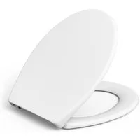 GarveeMore WC-Sitz einfache Montage,Toilettendeckel mit Absenkautomatik, Klodeckel Mit Quick-Release Funktion,Klobrille aus antibakteriellem