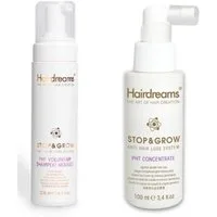 Hairdreams Haarpflege-Set Hairdreams Stop & Grow pht, Set, 2-tlg., Volumeup Shampoo Mousse + pht Concentrate, Haarausfall, Haarwachtum