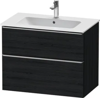 Duravit D-Neo Waschtischunterbau wandhängend Eiche Schwarz Matt 810x462x625 mm - DE4362070160000 DE4362070160000