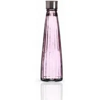 WestCraft Wasserkaraffe Vintage Glas-Wasserflasche 750ml – Diamant oder Linear – Pastellfarben, (1-tlg), Einzeln oder im Set – luftdicht, wiederverwendbar, stylisch & stilvoll