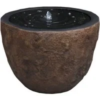 INTERGARDEN Wasserspiel Zimmerbrunnen Innen, Springbrunnen Außen, Gartenbrunnen 49cm, 55 cm Breite