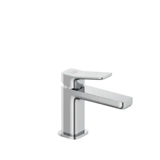 KLUDI-X3 Waschtischarmatur 422660581 mit Push-Open Ablaufgarnitur, chrom