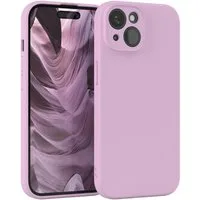 EAZY CASE Handyhülle für Apple iPhone 15 Hülle Silikon 6,1 Zoll, Hülle mit Kameraschutz Handycase Soft Smart Slimcover Lila / Flieder