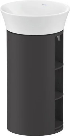 Duravit White Tulip Waschtischunterbau bodenstehend Graphit Seidenmatt 410x410x750 mm - WT423905858 WT423905858