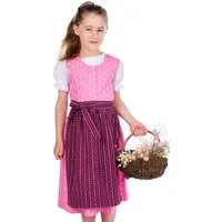 Isar-Trachten Dirndl Kinderdirndl 3tlg. - DAMIRA - rosa