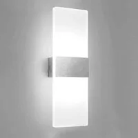 Clanmacy Wandleuchte 12W LED Wandlampe Wandleuchte Flurlampe Badleuchte Strahler Außen
