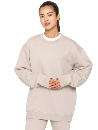 Enzo | Womens Oversized Sweatshirt - Haferflocken