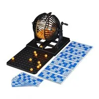 relaxdays Spiel Bingo-Spiel Set für Kinder & Erwachsene, Bingo-Spiel Set für Kinder & Erwachsene