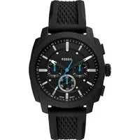Fossil Chronograph Machine FS6099, Quarzuhr, Armbanduhr, Herrenuhr, Silikonarmband, analog
