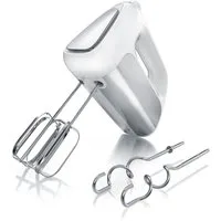 Arendo Handmixer Elektrischer Handrührer inkl. 2 Rührbesen & 2 Knethaken, Handrührgerät, 500 W, Edelstahl, Hakenentriegelung, Turbotaste, Thermosicherung