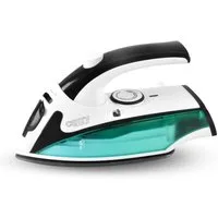 Camry Reise-Dampfbügeleisen CR 5024 kompaktes Reisebügeleisen mit klappbarem Griff, 1500 W, Temperaturregelung, Sprühfunktion, leicht für Reise, Urlaub, weiß/blau