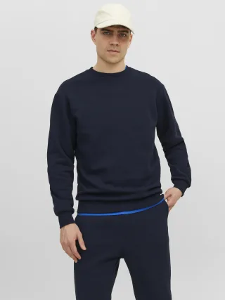 JACK&JONES - JJEBRADLEY SWEAT CREW NOOS Blau - Gr. - XXL