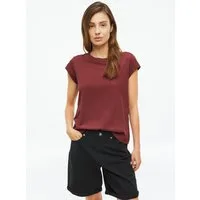 s.Oliver Kurzarmshirt T-Shirt Baumwollshirt mit Rundhalsauschnitt und Garment Dye