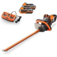 FUXTEC Akku-Heckenschere FX-E2HSSET, 40V Akku Heckenschere, 61cm, Heckentrimmer