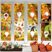 LuxusKollektion Fensterbild 8 Blatt Herbst Fensterbilder für Thanksgiving